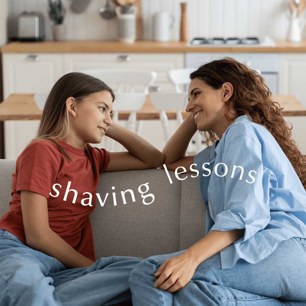 Shaving lessons for girls