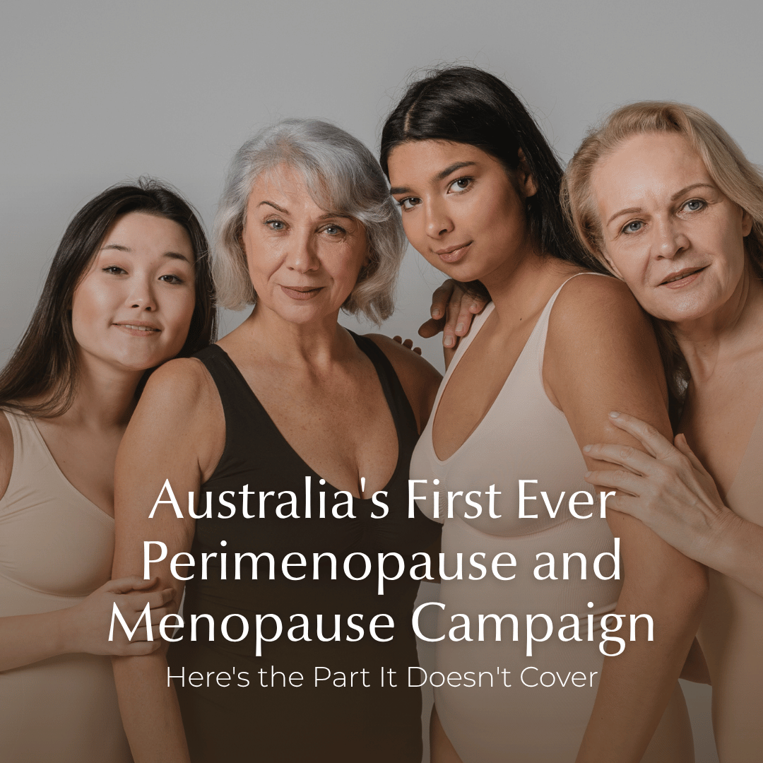 Woman talking about perimenopause and menopause campaign by the Australian Government