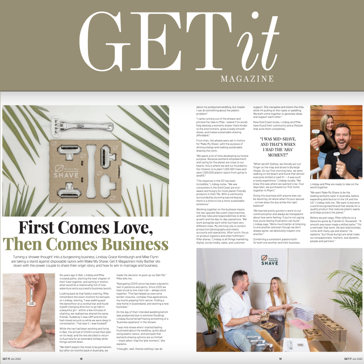 Get it magazine interview with Make My Shave