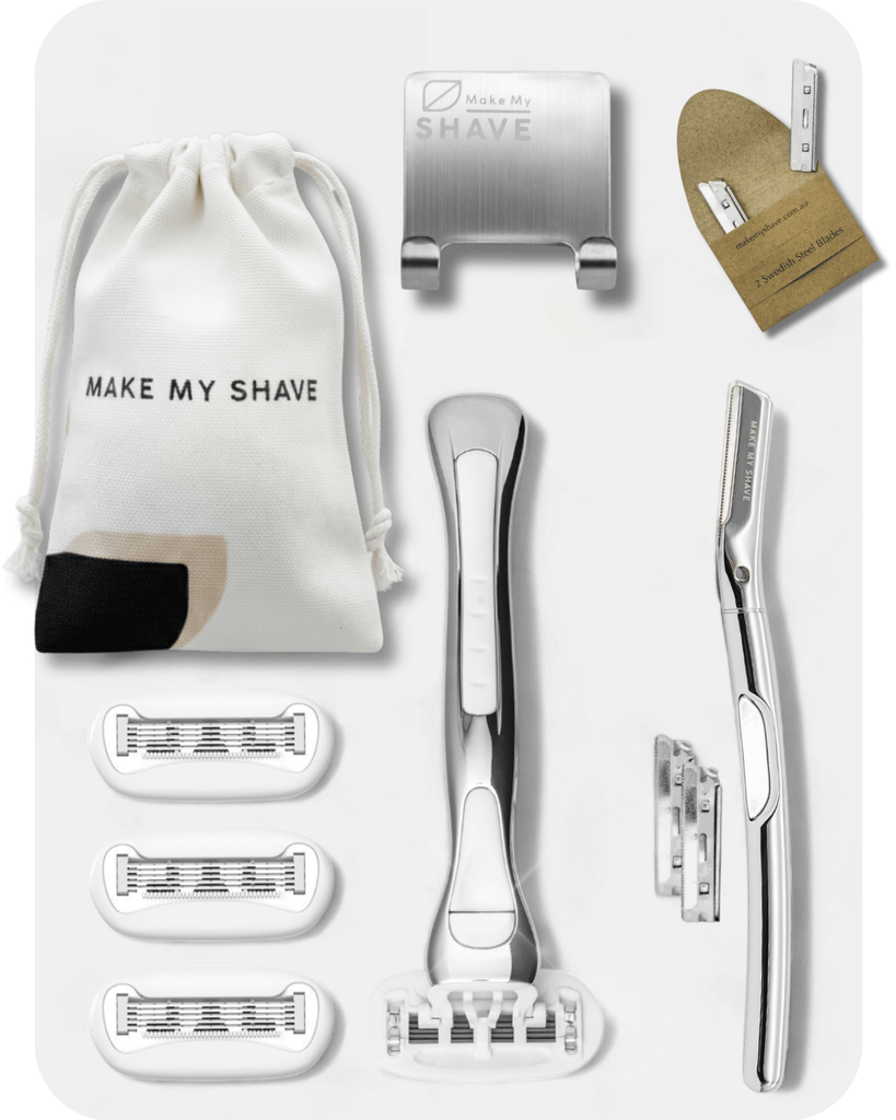 Razor + Dermaplaner Set | Make My Shave, Australia