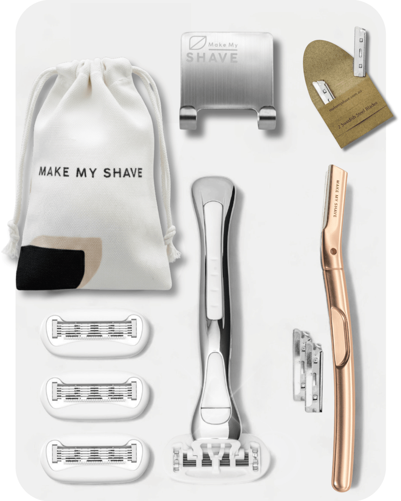 Razor + Dermaplaner Set | Make My Shave, Australia