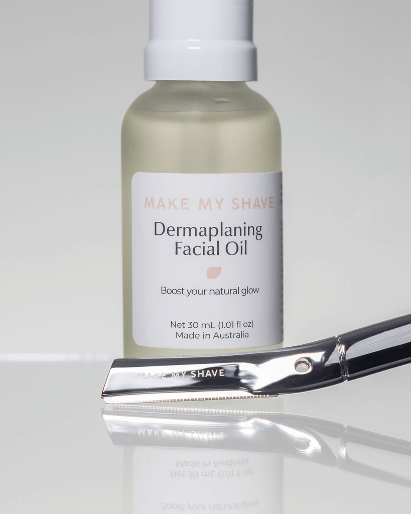 Dermaplaning Tool + Facial Oil Kit | At-Home Glow | Make My Shave