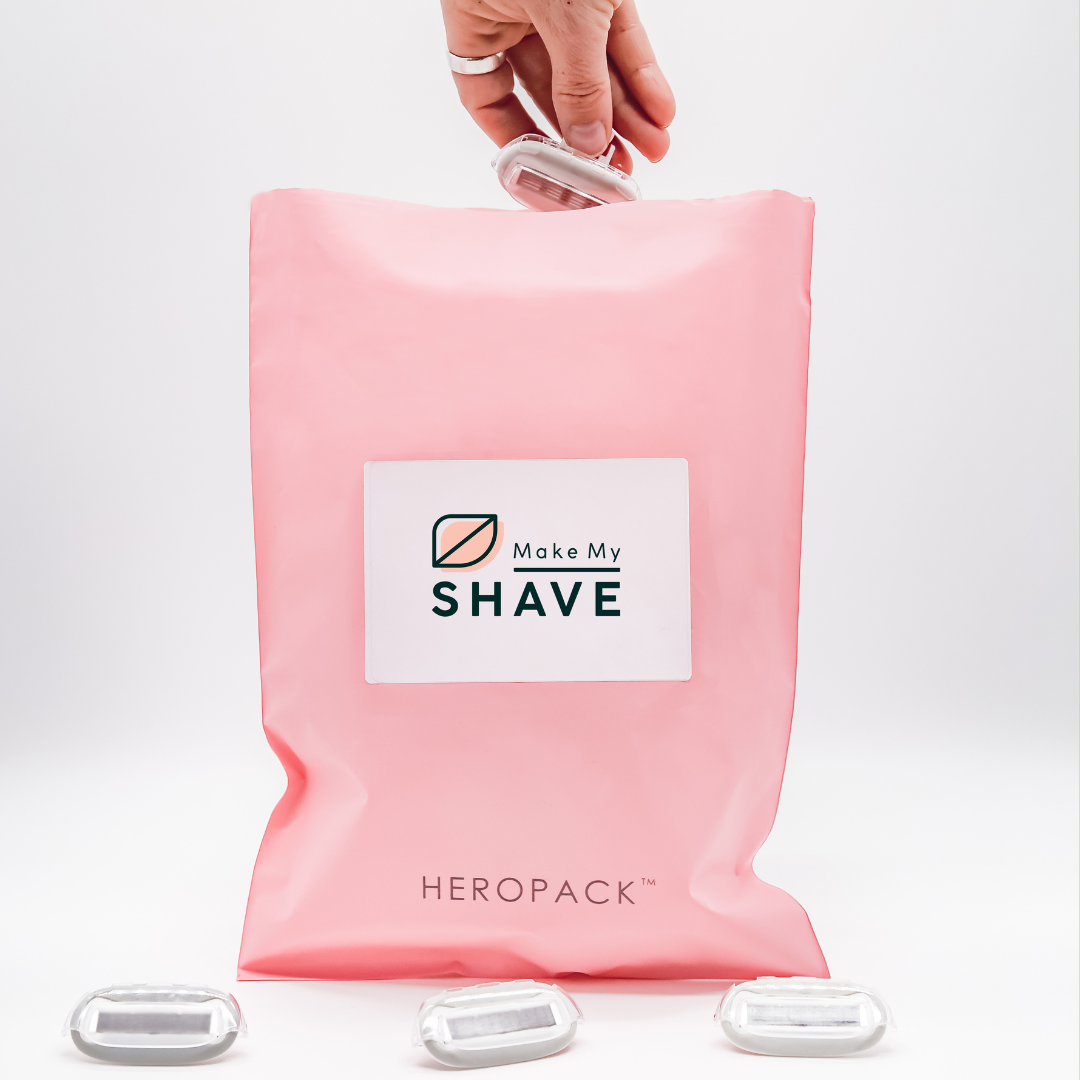 Sustainable womens razor, Australia. Razor head recycling. 