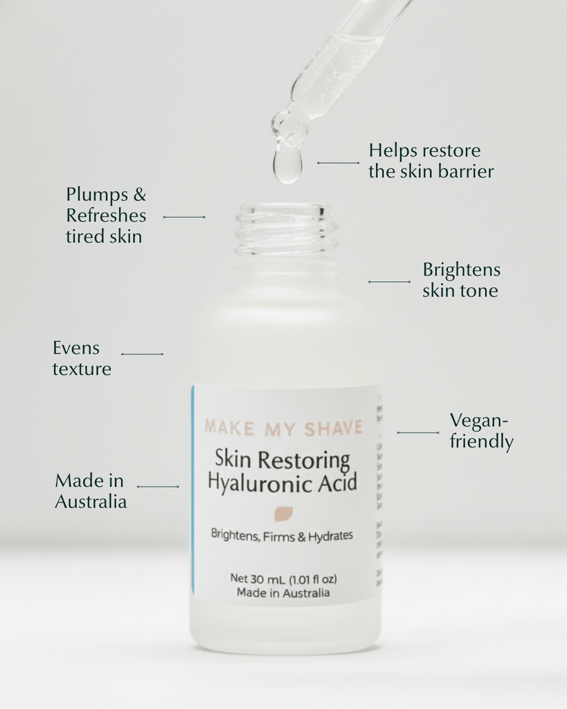 The benefits of Hyaluronic Acid Serum by Make My Shave
