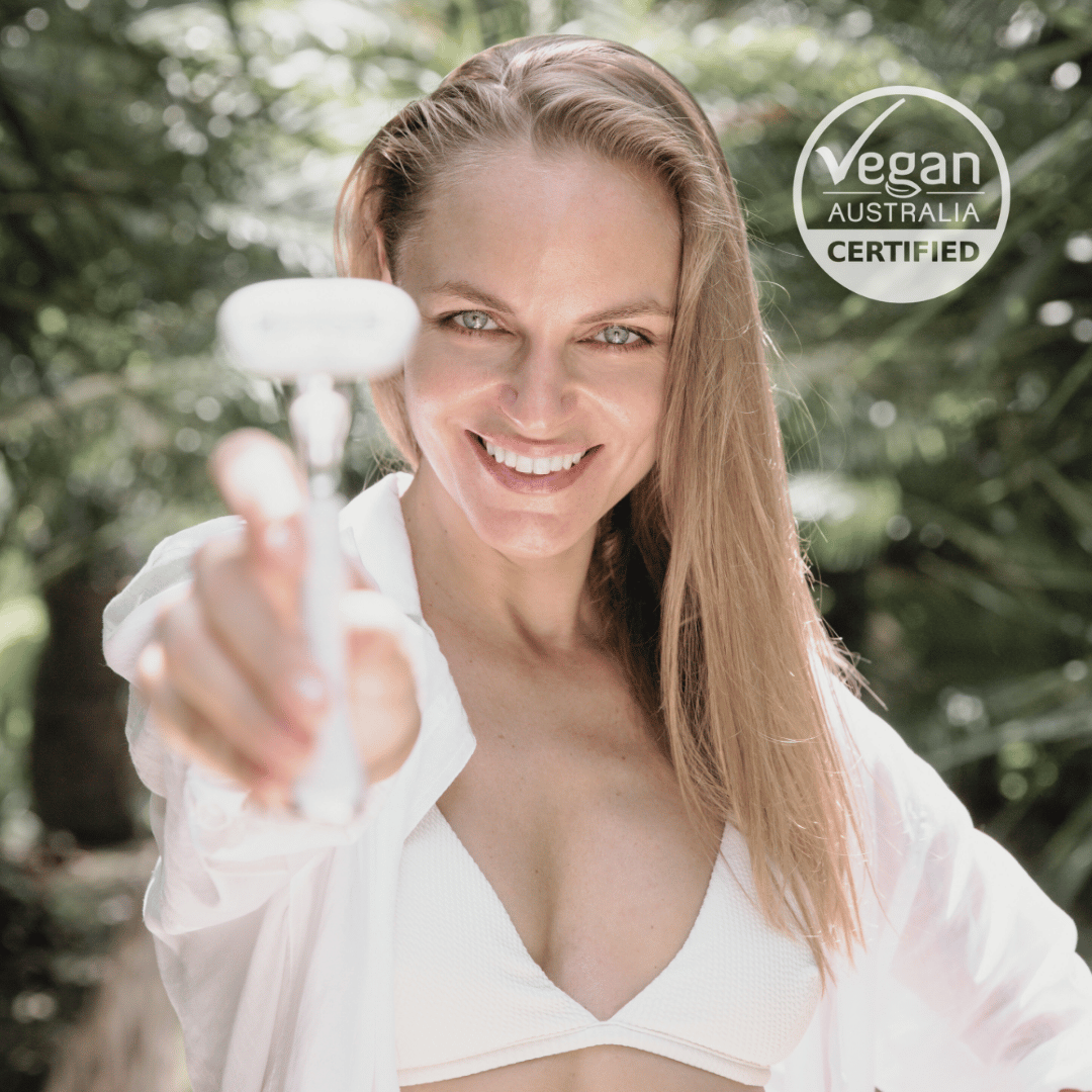Make My Shave is the vegan razor. The women's razor certified by Vegan Australia.
