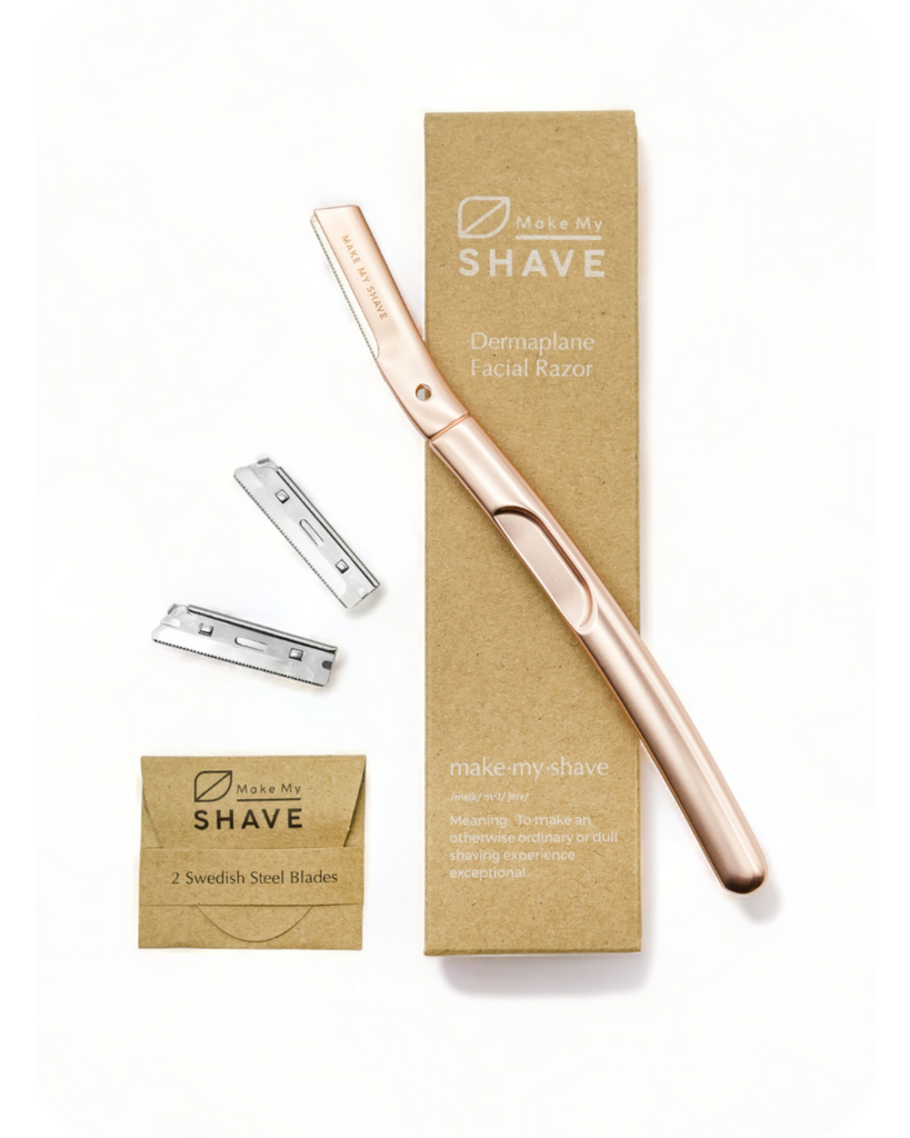 Metal Dermaplaner | Reusable Facial Razor – Make My Shave
