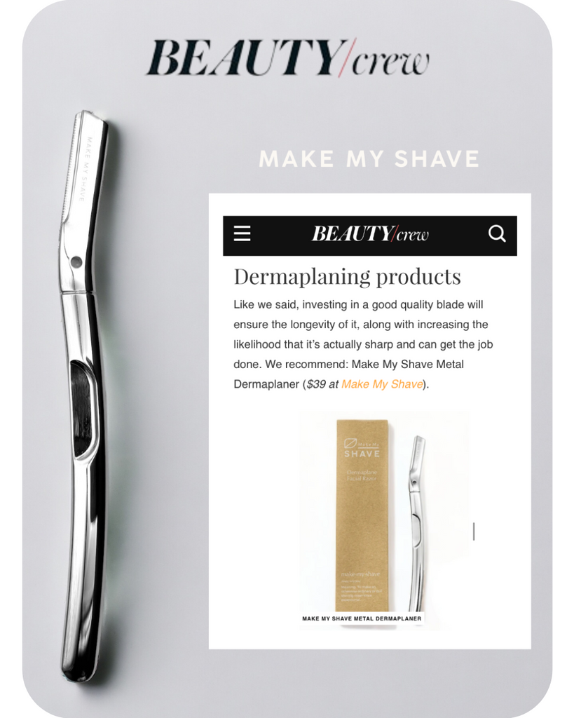 Metal Dermaplaner | Reusable Facial Razor – Make My Shave